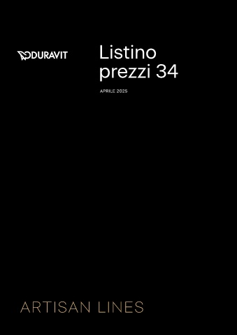 duravit - listino 34 artisan lines